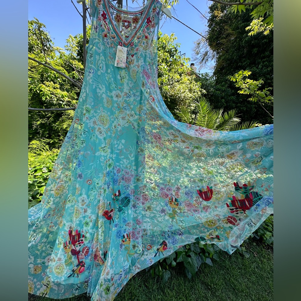 💕NEW Johnny Was Mesh Dress Heavenly Beautiful!